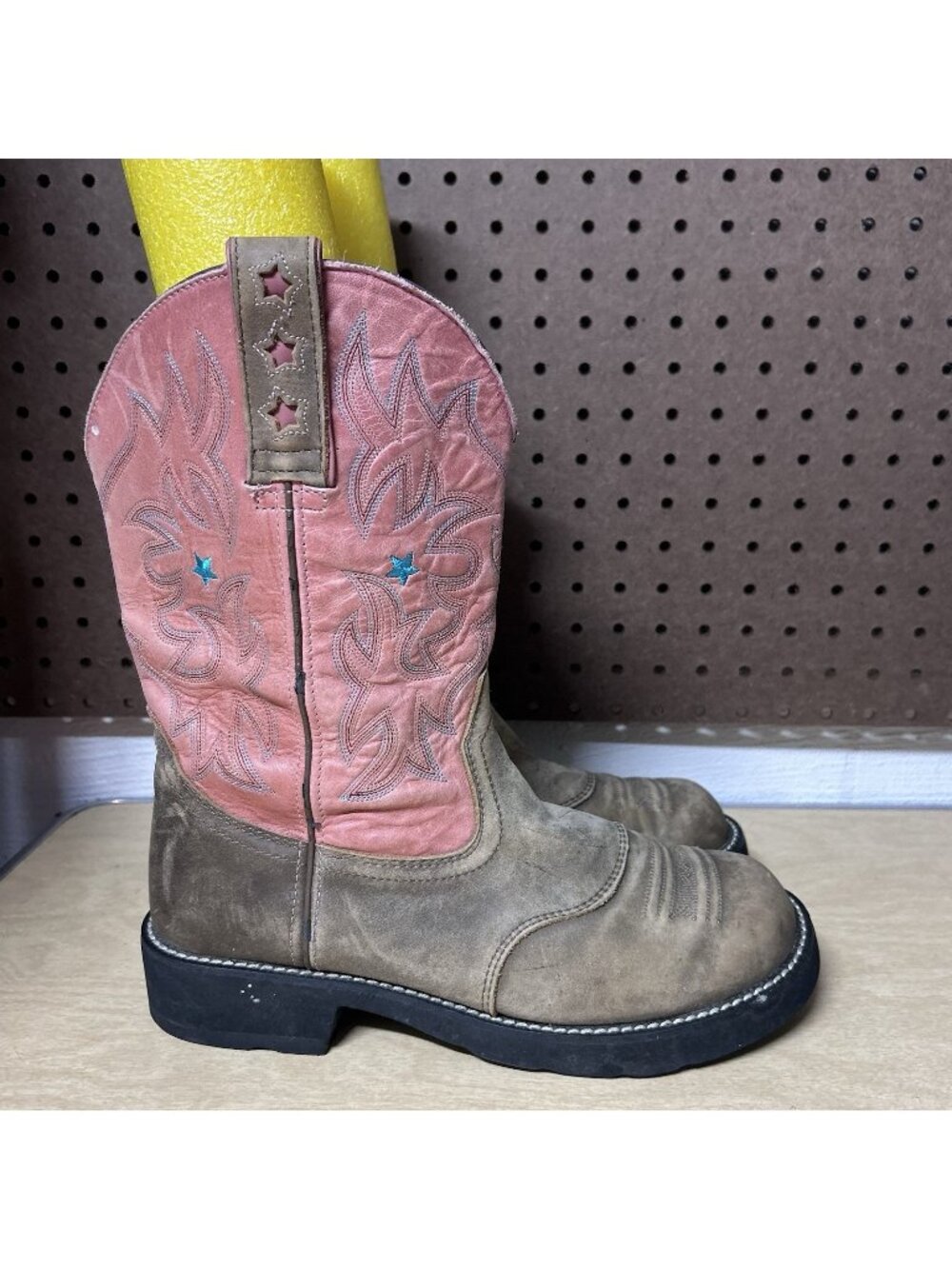 Ariat Probaby Brown Star Western Women’s Boots Size 10 B 16702 Leather